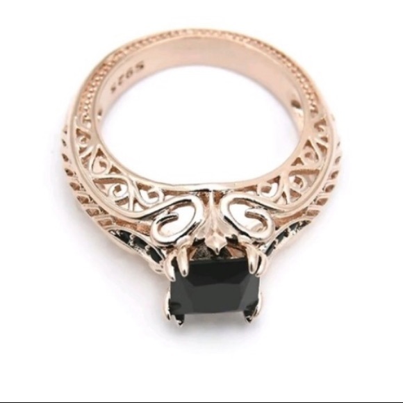 NEW Black Sapphire Rose Gold Filled - Picture 4 of 5